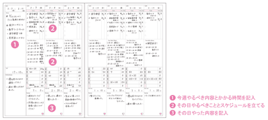 スタディープランノートB5 1週間(1)