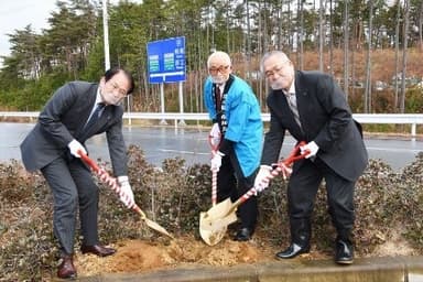 前回植樹(2020年12月14日 福島県南相馬市)