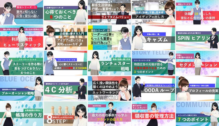 バーチャル講師 Vteacherたちからビジネス知識を学べる、
フリーランサー向けのサブスクリプション型動画学習サービス
「ミガケル(migakel)」を2月17日に正式リリース