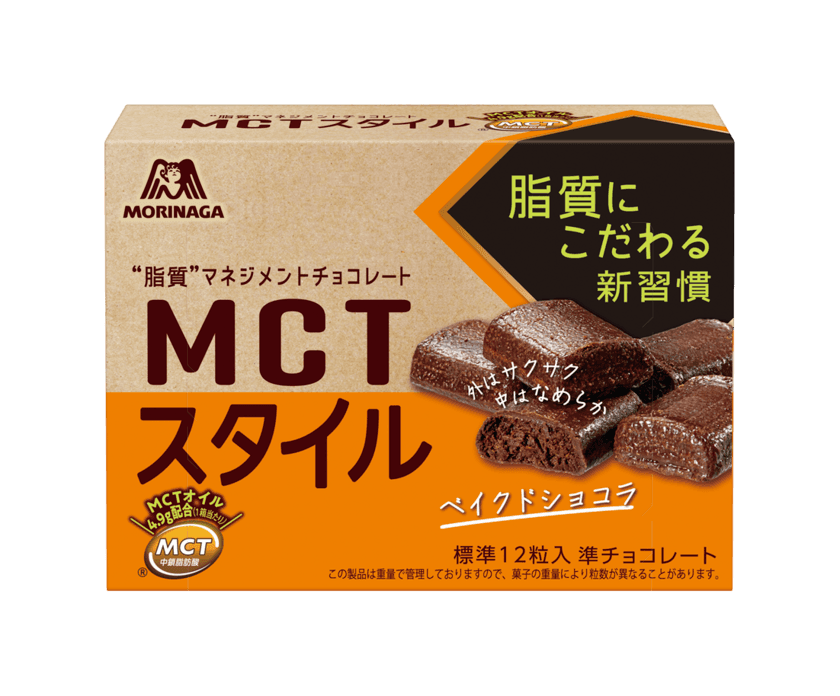 注目の健康素材“MCTオイル”を含む新商品が登場！
森永製菓がウェルネスチョコレート
「46gMCTスタイル＜ベイクドショコラ＞」を
2022年3月1日(火)より全国発売開始