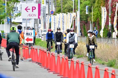 「乗る」バイク試乗風景