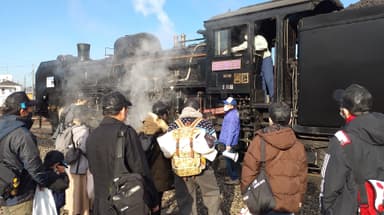 広瀬川原車両基地内SL出区点検　イメージ