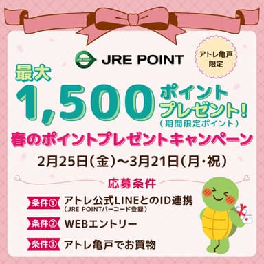 亀戸イベント　春のポイントプレゼント