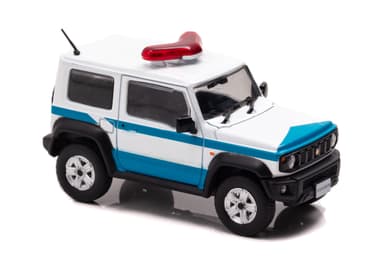 右前：RAI'S 1/43 スズキ ジムニー シエラ (JB74W) 2020 警察本部警備部機動隊多目的災害対策車両