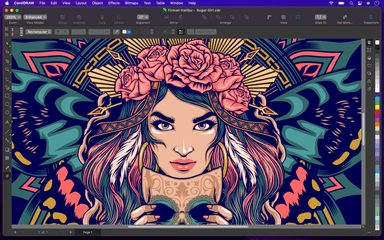 CorelDRAW Graphics Suite (Mac版)の画面