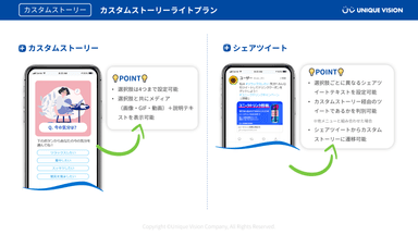 カスタムストーリー ライトプランのメリット