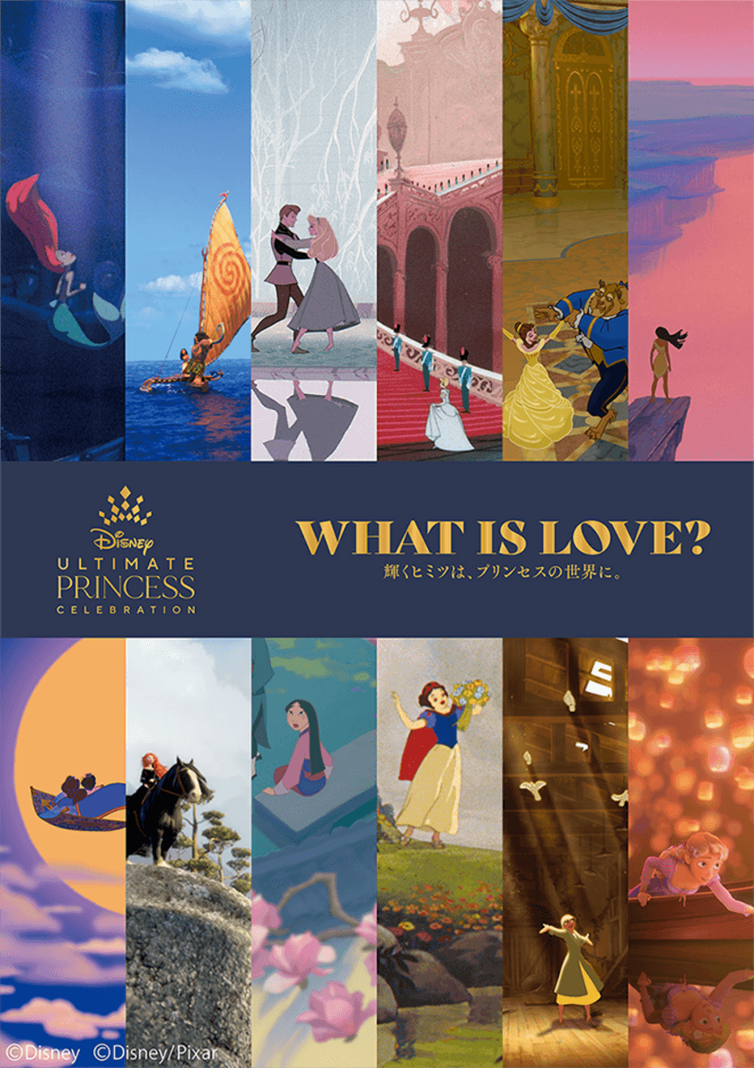 ディズニープリンセス展
WHAT IS LOVE？ 
〜輝くヒミツは、プリンセスの世界に。〜
2022年4月16日（土）‐5月11日（水）
大丸東京店　にて開催決定！
日時指定前売チケットは３月19日（土）午前10時〜発売