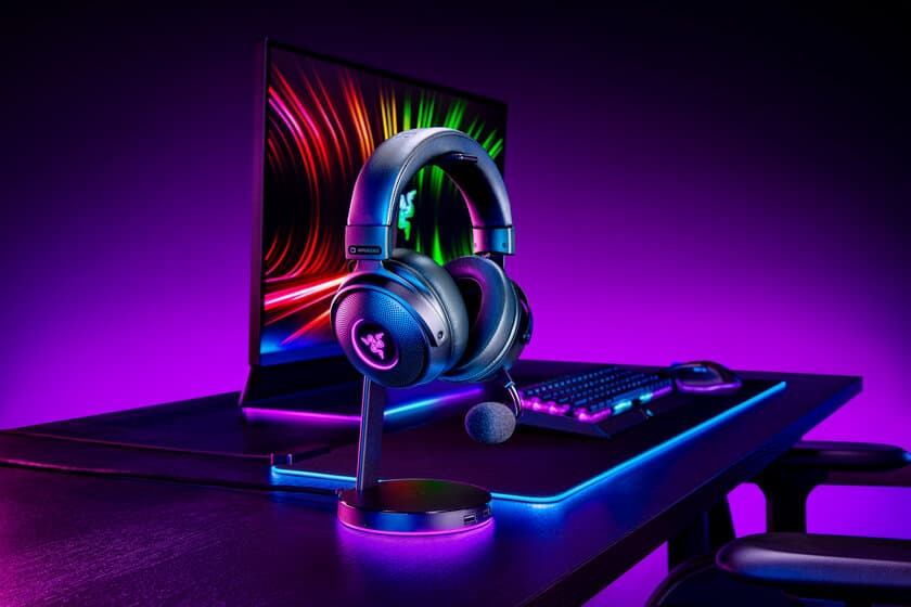 Razer、振動フィードバック機能搭載のワイヤレスゲーミング
ヘッドセット『Razer Kraken V3 Pro』を3月18日に発売決定！