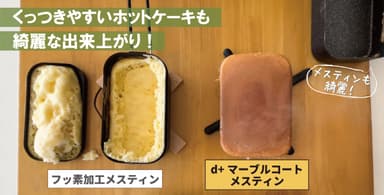 ホットケーキもきれいに仕上がる！