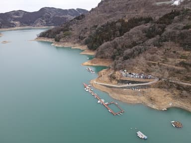 神流湖　神泉ボート場(全景)