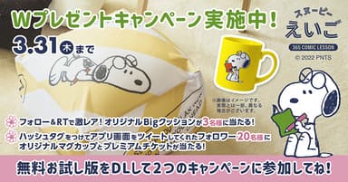 Wプレゼントキャンペーン！参考画像