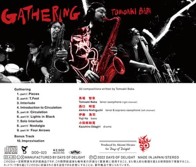 馬場智章『Gathering』バックインレイ