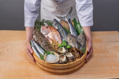 瀬戸内の魚介盛合わせ