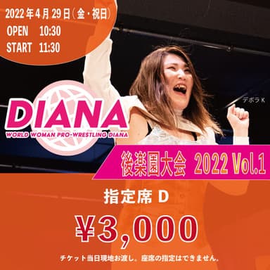 指定席D　3&#44;000円