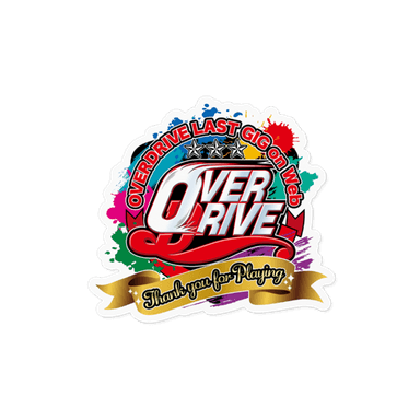 OVERDRIVE LAST GIG on Web「Thank you for Playing」Logo Sticker