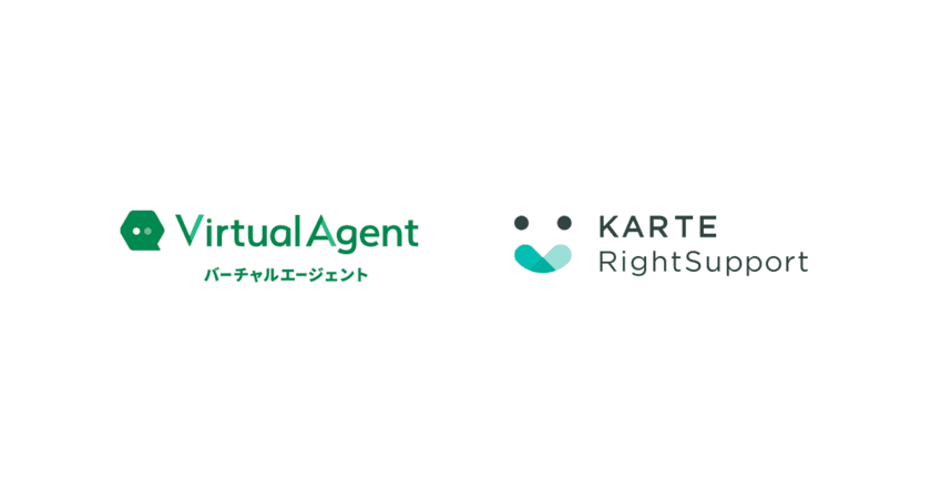 プロアクティブな顧客サポートを実現！
バーチャルエージェント(R)と
KARTE・KARTE RightSupportが連携を開始