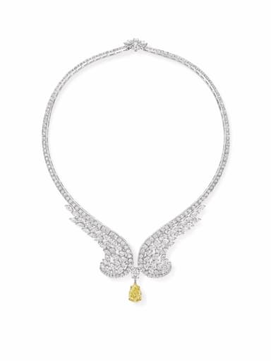 Eagle Yellow Diamond Necklace