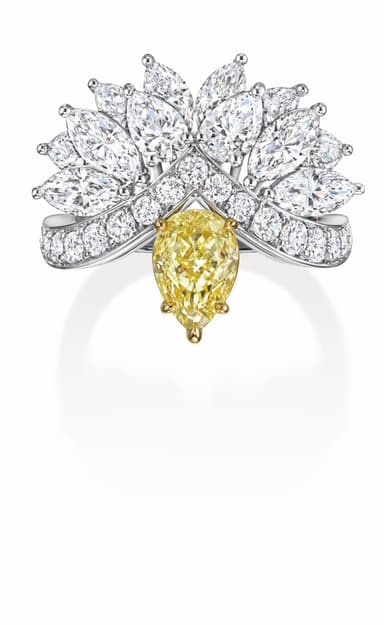 Eagle Yellow Diamond Ring