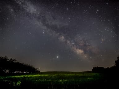 いすみ市から見える星空　撮影者：草原 学 氏