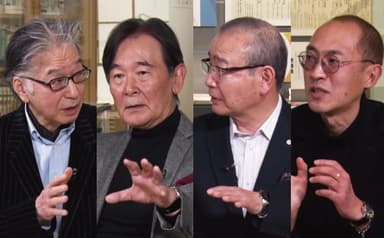 左から荒川氏、都倉氏、吉田氏、深田氏