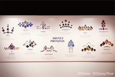 ディズニープリンセス展　会場内の様子