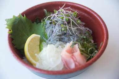 「美湯松帆の郷」生しらす丼