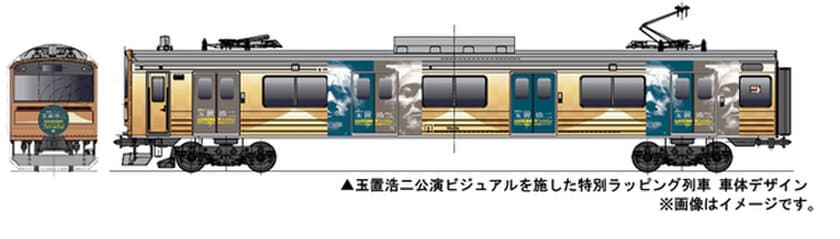 富士山麓電気鉄道にて
「玉置浩二×オーケストラ 河口湖ステラシアター公演」
特別ラッピング列車の運行決定！