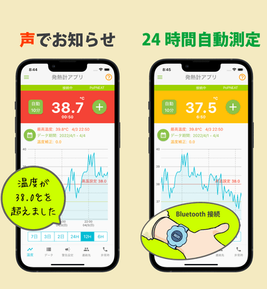 発熱計アプリ特徴1