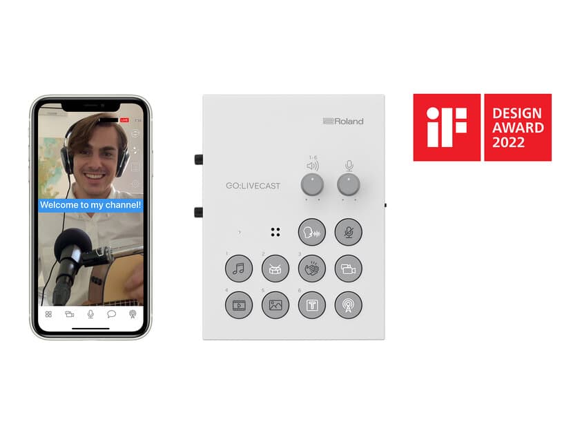 スマートフォン用ライブ配信ツール『GO:LIVECAST』が
「iFデザイン賞2022」を受賞