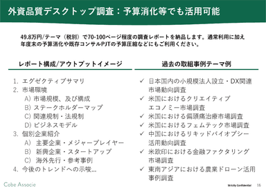 アウトプット例・実績