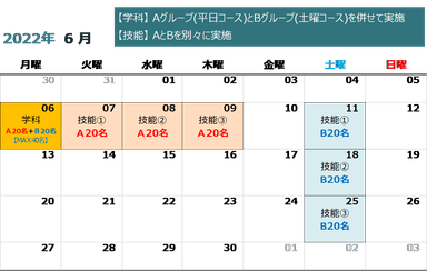 実施スケジュール