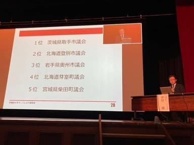 発表の瞬間の様子。昨年に続き連続1位獲得を果たす。