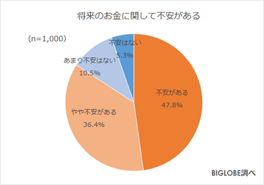 将来のお金に対する不安