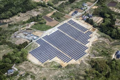 対象となるメガソーラー発電所(福島県相馬市)