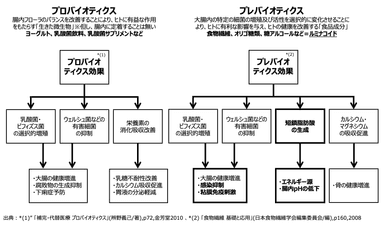 プロバイオとプレバイオの図