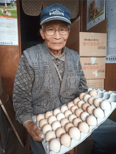 大西養鶏場の「さくらたまご」を使用