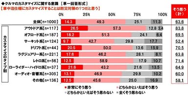 クルマのカスタマイズに関する意識（4）