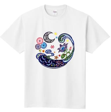 1万円リターン商品：紅型ロゴプリントTシャツ