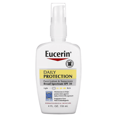 Eucerin&#44; デイリープロテクション・モイスチャライジングフェイスローション&#44; サンスクリーンSPF30&#44; 118ml