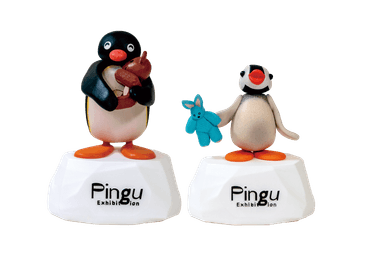 Pingu 40thフィギュア ピングー＆ピンガ 宝物のぬいぐるみ