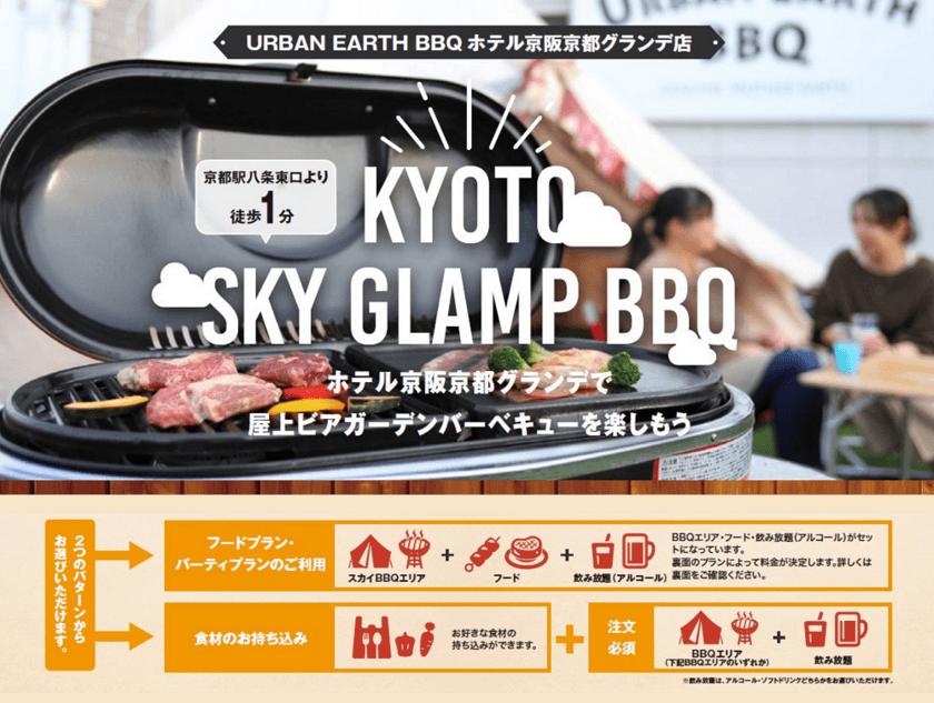 ホテル京阪 京都 グランデ
「URBAN EARTH BBQ」に７月１日より新メニューが登場