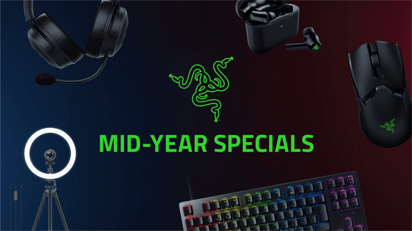 「RAZER MID-YEAR SPECIALS」を7月1日～7月31日開催　
人気のマウスをはじめとした29アイテムが対象