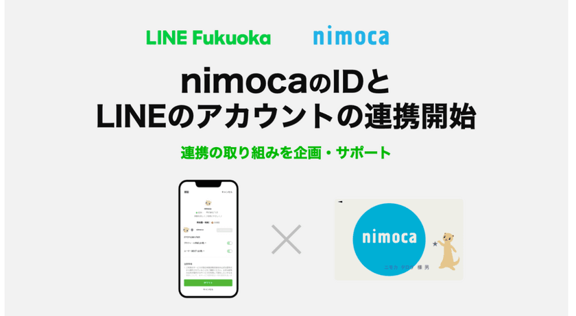 nimocaのIDとLINEのアカウントの連携が2022年7月1日より開始　
～利用者の利便性向上と事業者のマーケティングの質の向上～