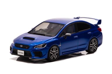 1/43 スバル WRX STI Type S (VAB) 2019 WR Blue Pearl：左前