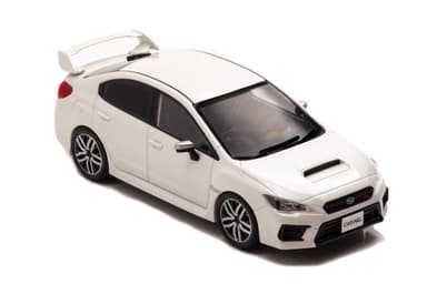 1/43 スバル WRX STI Type S (VAB) 2019 Crystal White Pearl：右前