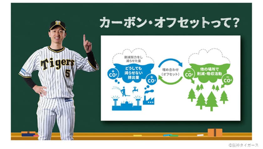 オカムラ、阪神甲子園球場、阪神タイガースは
カーボン・オフセットにより
7月22日から7月31日の阪神甲子園球場で開催される
阪神タイガース主催の6試合で
排出されるCO2をオフセットします！