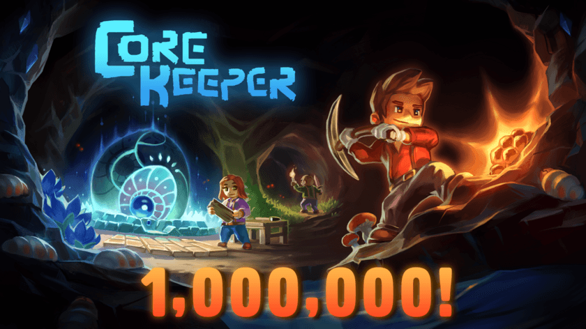 インディーゲームヒット作『コアキーパー(Core Keeper)』が
100万枚のセールスを達成！