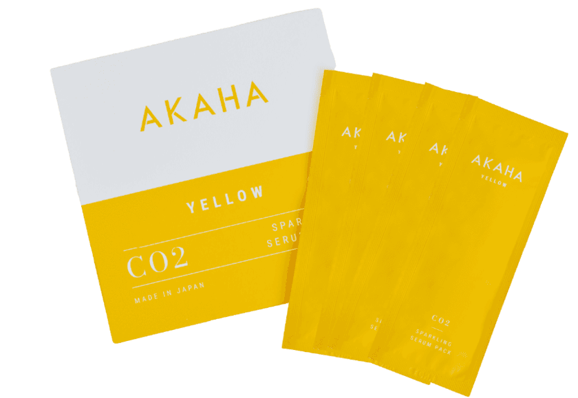 新ブランド　AKAHA　
「スパークリングセラムパック　YELLOW」を7月25日に発売！