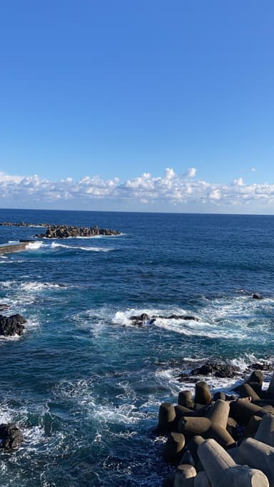 八丈島の海