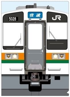 211系5000番車窓クリアファイル